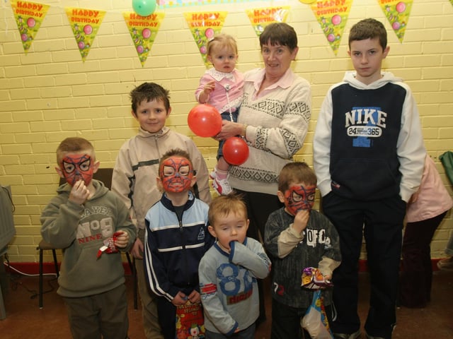 Brogan's first birthday party back in 2005.