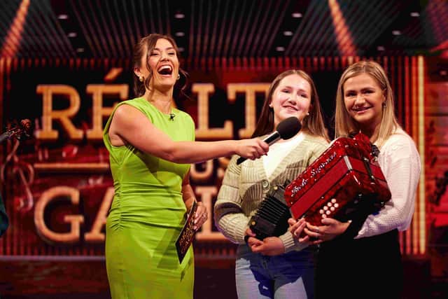 Síomha Ní Ruairc with Grace-Anne & Mary Theresa Kelly.