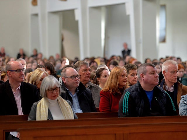 There was a large attendance at the St Cecilia’s College Carol Service held in St Mary’s Church, Creggan, on Tuesday afternoon. Photo: George Sweeney. DER2251GS – 02