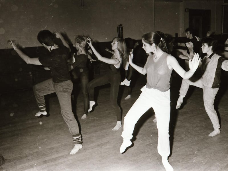 Dance class at St Columb's Hall.