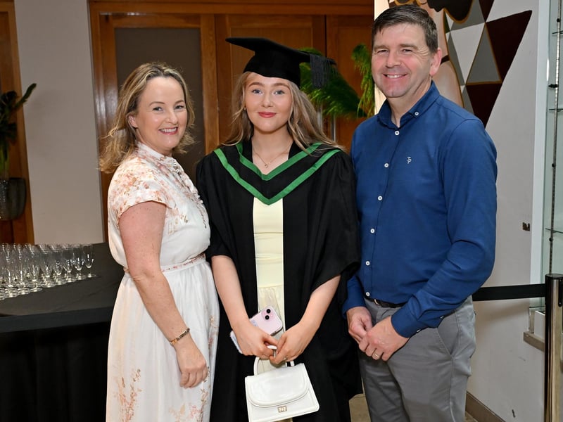 Pauline, Aoife and Oliver Gallagher. Photo by Stephen Hamilton/Presseye