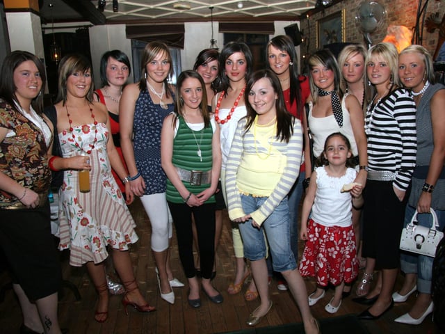 All girls together as Elaine and Emma celebrate their 18th birthday in Jackie Mullans 0095JML : Parties and celebrations April 2006: Emma & Elaine's 18th.