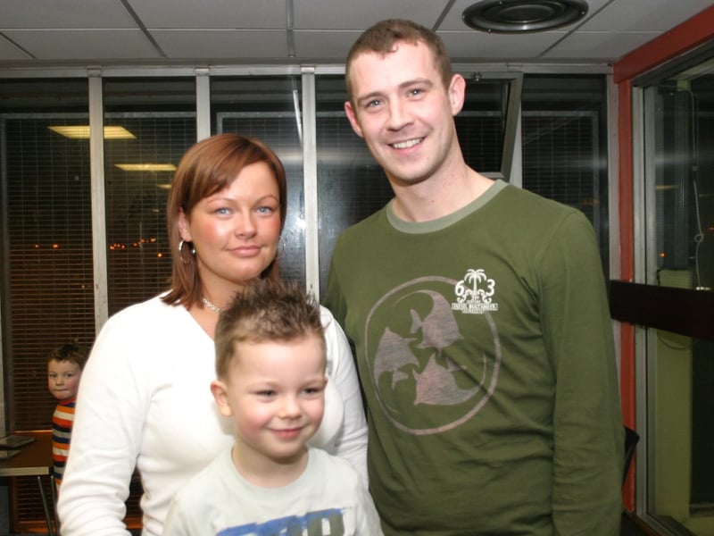 Celebrations back in 2004: Cian Kennedy.