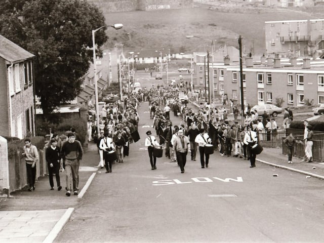 March under way in Derry.