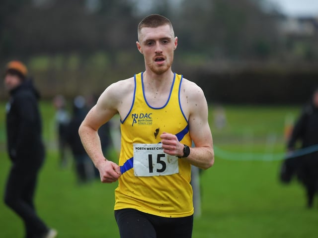 North Down’s Mark Carberry finished second in the Spartans open cross country 6k race at Thornhill College on Saturday. Photo: George Sweeney