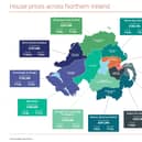 Derry City & Strabane experienced the highest rise in average prices with a 12.3 per cent increase year-on-year, according to PropertyPal’s latest quarterly report.