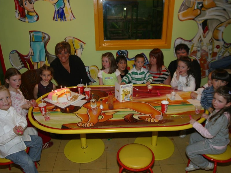 Part time at the Bowling Alley for Ava pictured with family and friends.:Derry parties from November 2003