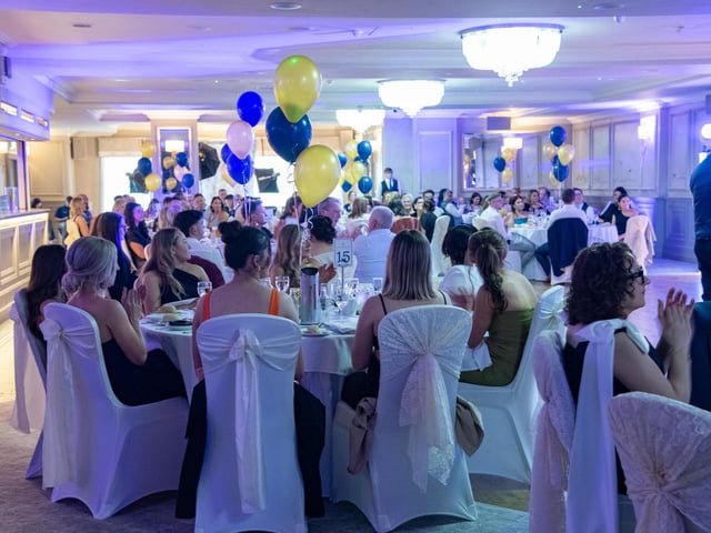 A packed hall at the Carndonagh Traders Association Business and Community Awards in Ballyliffen Lodge Hotel on Saturday night last. Photo Clive Wasson
