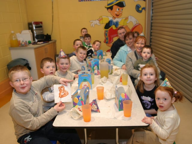 Party celebrations back in 2004: Marc Gallagher.