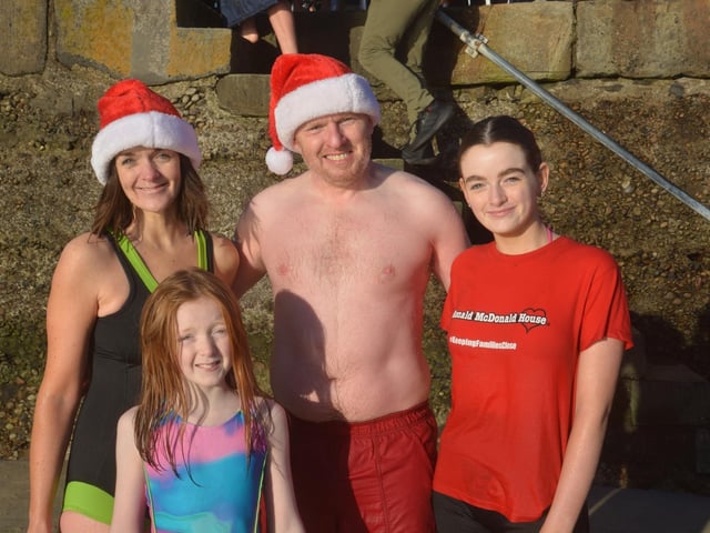 Malin Head St Stephen's Day Swim in aid of Malin Head Community Association Ltd and Ronald McDonald House. Pictures: Malin Head Community on Facebook:Malin Head St Stephen's Day Swim