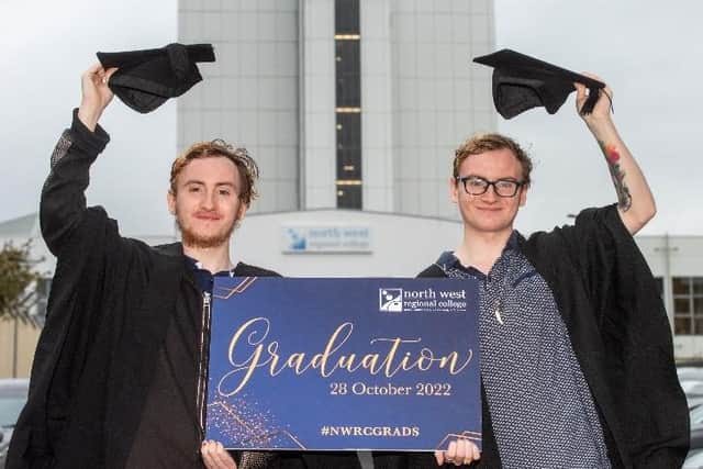 Brothers Shane and Brandon Furey will be among almost 600 students who will be acknowledged at graduates from the Class of 2022 at NWRC’s Higher Education and Access Graduation Ceremony.