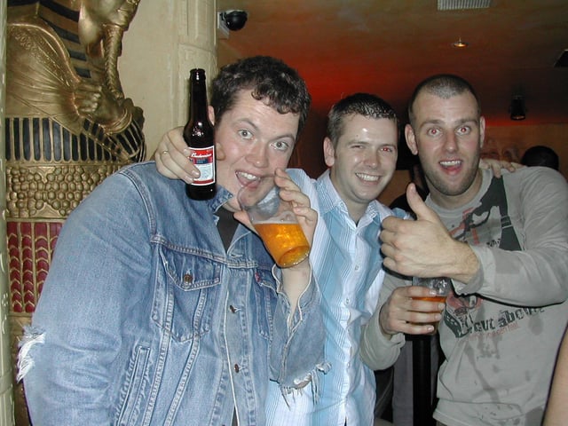 A night out in Earth Nightclub in September 2003