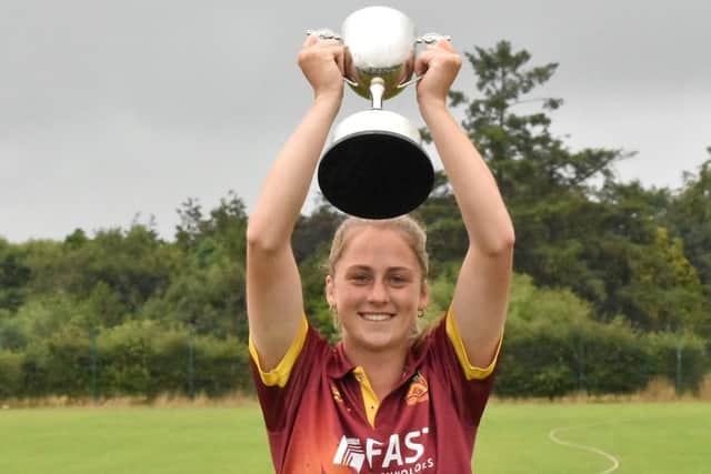 Alana celebrate league title success with Bready.