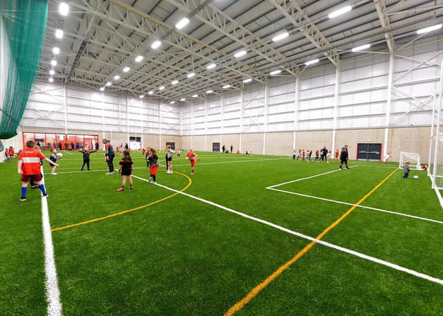 The 3G pitch at Sean Dolans GAC’s new state-of-the-art indoor arena.  Photo: George Sweeney. DER2305GS – 92