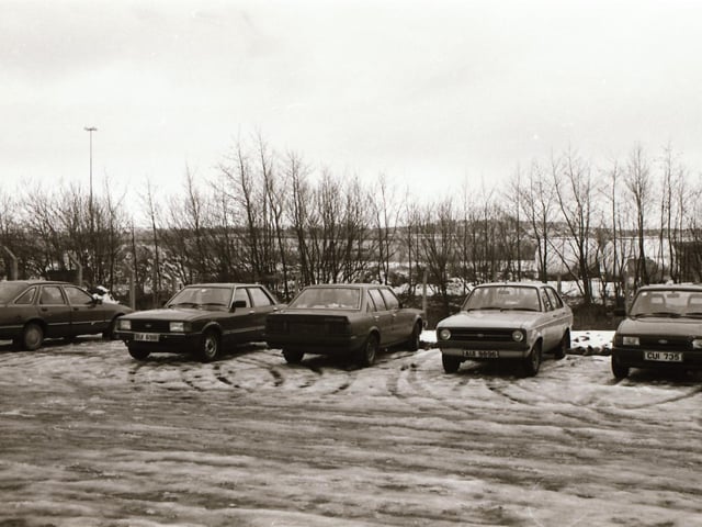 Derry under a blanket of snow in January 1984