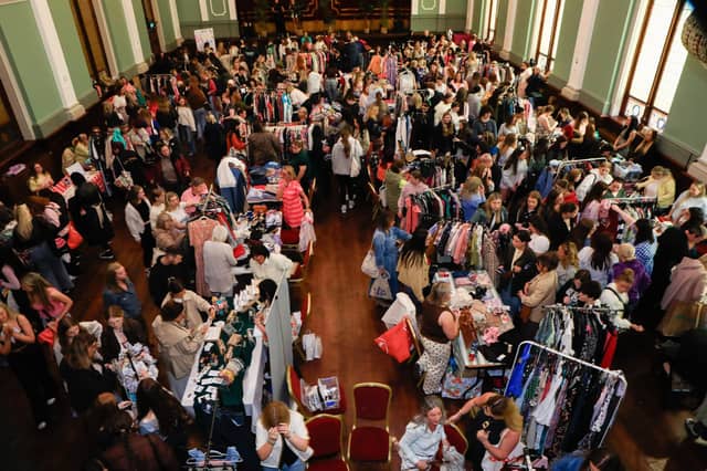 A packed Main Hall at the Revive ‘Vinted in Real Life’ pop up event held in St. Columb's Hall. (Photo - Tom Heaney, nwpresspics)