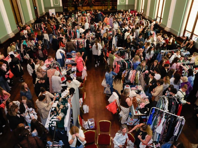 A packed Main Hall at the Revive ‘Vinted in Real Life’ pop up event held in St. Columb's Hall. (Photo - Tom Heaney, nwpresspics)