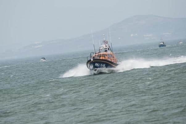 The Lough Swilly RNLI lifeboat.
