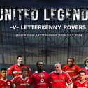 Man United Legends will take on Letterkenny Rovers at Leckview Park, Letterkenny this Saturday, 27th July (kick-off 3pm).