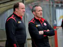 Joint Tyrone managers, Feargal Logan and Brian Dooher.  Photo: George Sweeney.  DER2218GS – 011