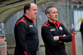 Joint Tyrone managers, Feargal Logan and Brian Dooher.  Photo: George Sweeney.  DER2218GS – 011