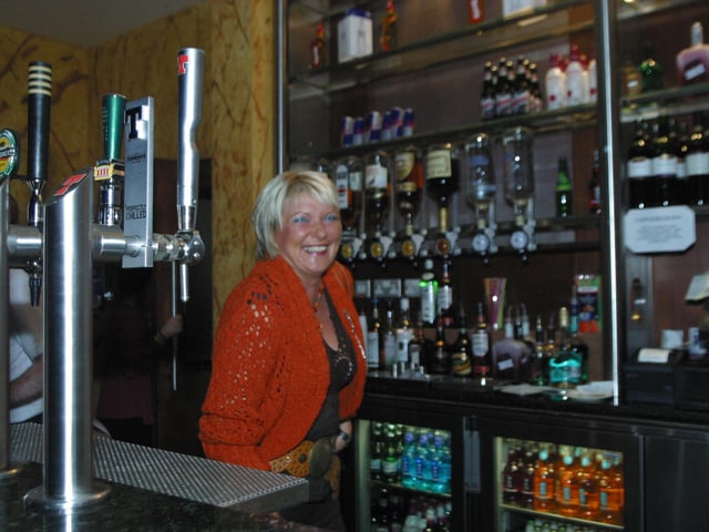Anita Crawford enters her surprise Birthday Party in the Longford Inn 154/dd