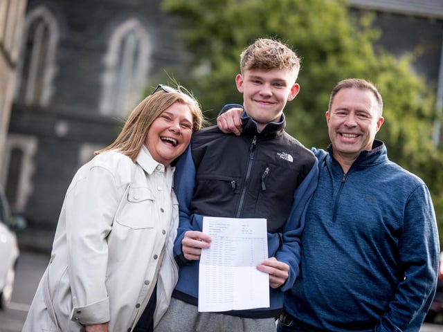 Conor Parke and parents.