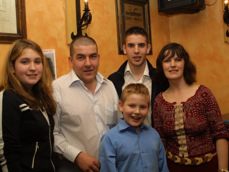 Maolisa, Jim, Stephen, Sandra and Calvin Coyle enjoy the birthday celebrations.