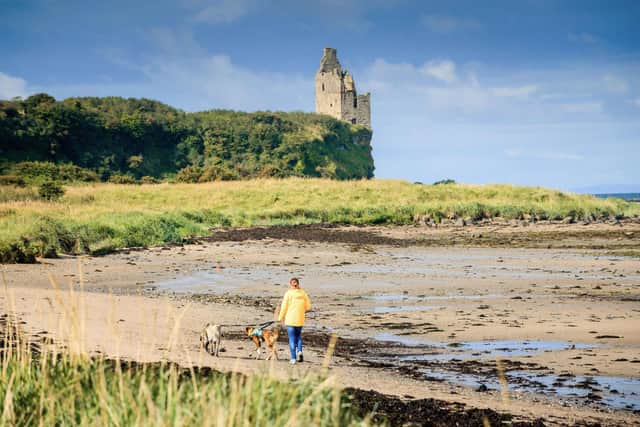 Grennan Beach and Castle