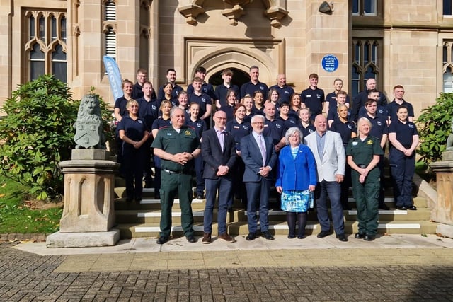 Students, staff and guests gathered at Ulster University’s Derry campus on Friday to celebrate becoming the first BSc Hons Paramedic Science students to complete the course.