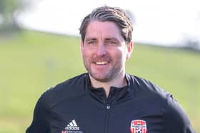 A fresh faced Ruaidhri Higgins when he took the Derry City hotseat in 2021.