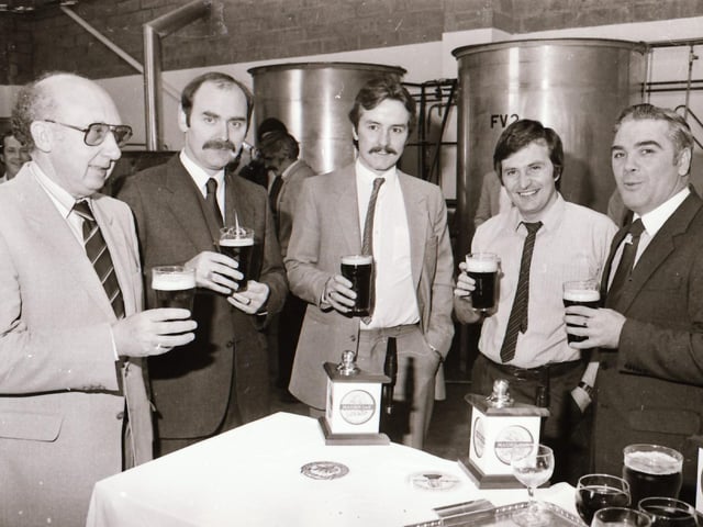Sampling a pint back in 1985.