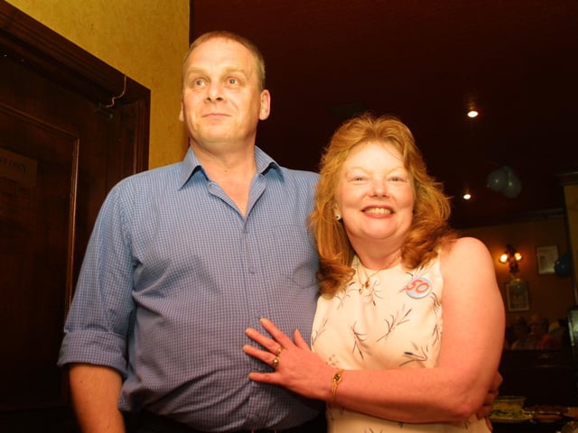 Barry and Mona Chambers enjoying the party