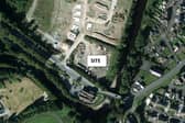 An aerial view of the proposed site.