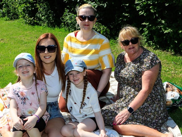 The Tolands having a picnic in Brooke Park. (Photo - Tom Heaney, nwpresspics)