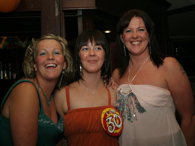 Fiona Anderson's 30th birthday party celebrations back in 2004.