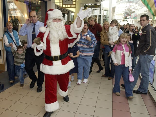 Santa at Foyleside in 2005.