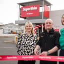 SuperValu operations manager Gillian Cuddy, store manager Ryan Kealey and Head of Retail Operations Caroline Rowan officially launch the revamped store.
