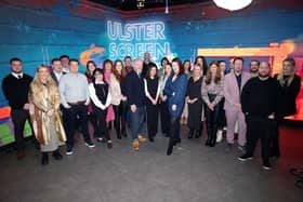 Colin Davidson and Lisa McGee with the 25@25 at Ulster Screen Academy
