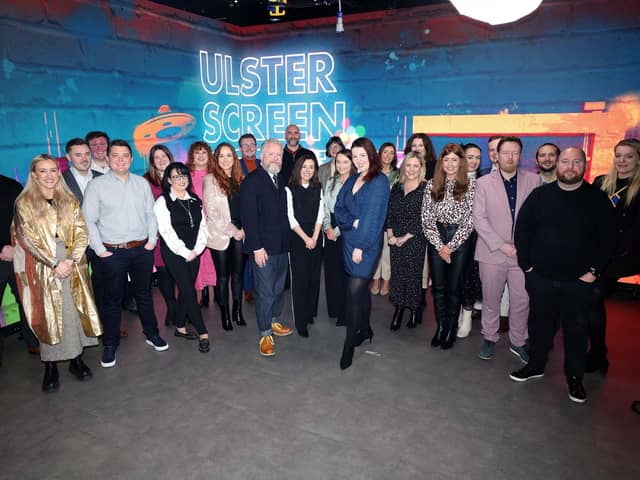 Colin Davidson and Lisa McGee with the 25@25 at Ulster Screen Academy