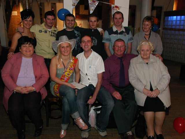 Caroline Mullan pictured with her family at the party. 1893/dd
