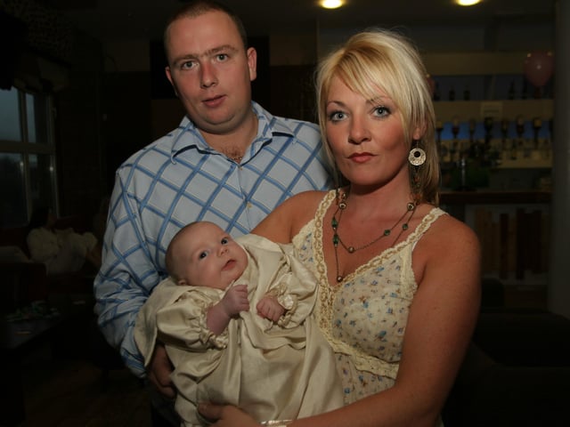 Teigan McMonagle's baptism.
