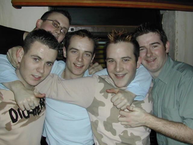 A night out at Café Roc / Earth in early January 2003.