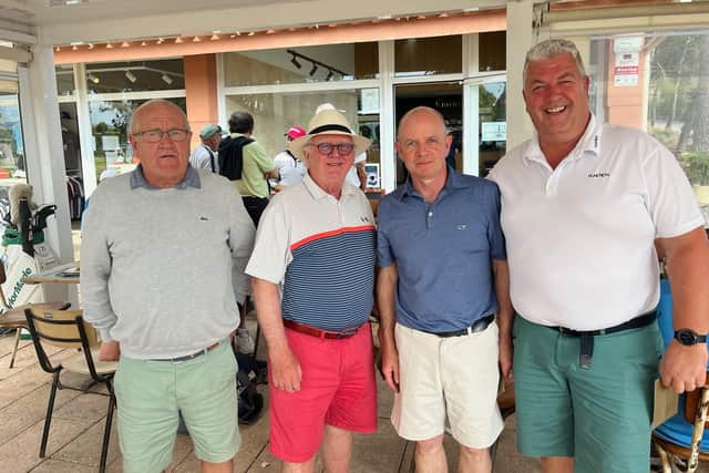 TEAM WINNERS:  Winners of the team event were, from left, George Pearson, Phelim O'Neill, Mark O'Doherty and Gary Leckey.