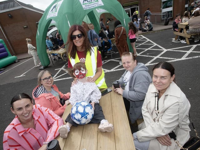 Enjoying the festivities at the Feile '25s Party in the Park (Big Bog BBQ) in Pilot's Row on Saturday. (Photos: Jim McCafferty Photography) : .