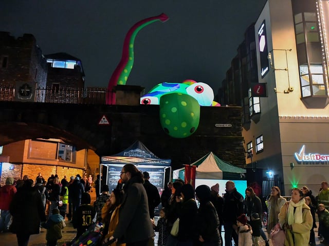 Revellers, performers and early contenders for the best Halloween costume converged on Derry’s city centre on Monday evening for the opening of the 2024 Halloween festivities. Photo: George Sweeney