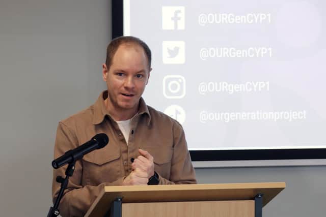 Curtis McCosh of CoolFM hosted the launch event