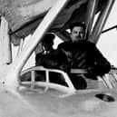 General Italo Balbo onboard his seaplane after landing in Derry in July 1933.