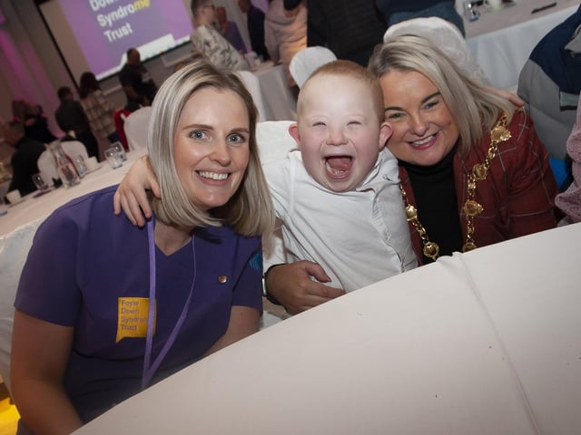 A night of celebration with Mayor Sandra Duffy at the Foyle Down Syndrome Trust awards.