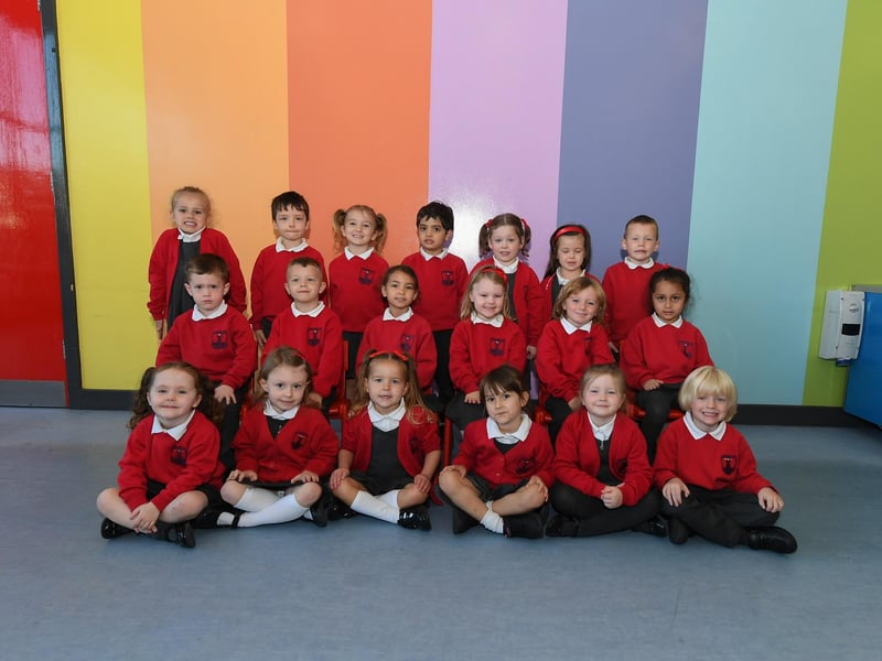 Mrs Mullan’s P1 class at Lisnagelvin Primary School.